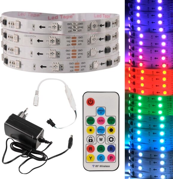 LED RGB Димируема лента MAGIC 2 м LED/12W/230V + д.у