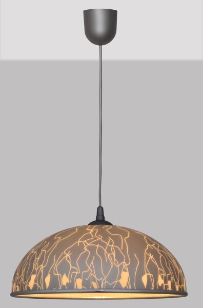 Висящ полилей CIRCLE 1xE27/15W/230V сив