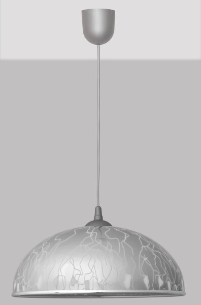 Висящ полилей CIRCLE 1xE27/15W/230V сив