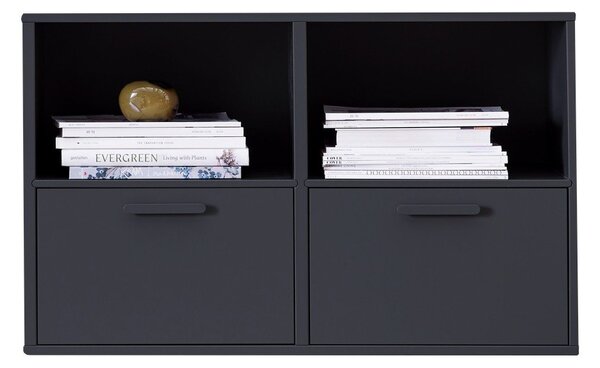 Черен стенен скрин с 2 вратички Keep by Hammel - Hammel Furniture