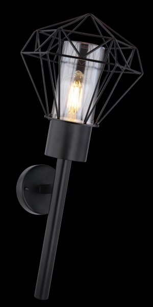 Globo 31355W - Външна стенна лампа HORACE 1xE27/15W/230V IP44