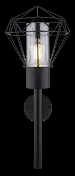 Globo 31355W - Външна стенна лампа HORACE 1xE27/15W/230V IP44