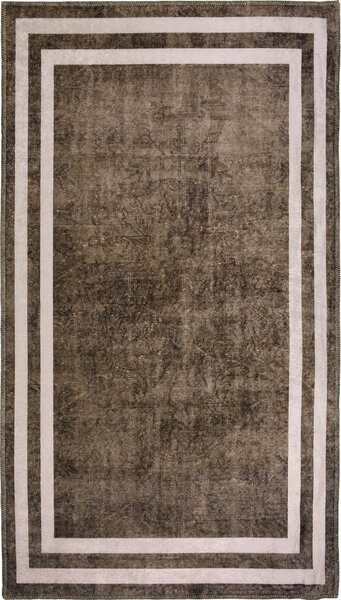 Кафяв измиваем килим 80x50 cm - Vitaus