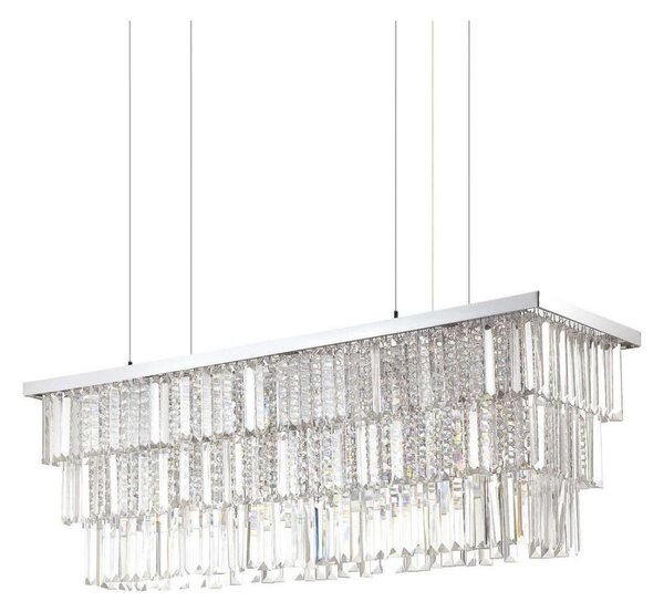 Ideal Lux - Кристален пендел MARTINEZ 8xE14/40W/230V хром