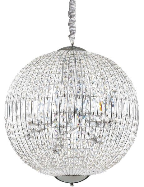 Ideal Lux - LED Кристален пендел LUXOR 12xG9/3W/230V Ø 60 см прозрачен