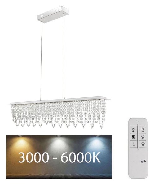 Globo 68405-24H - LED Димируем кристален полилей на връв LED/24W/230V + д.у