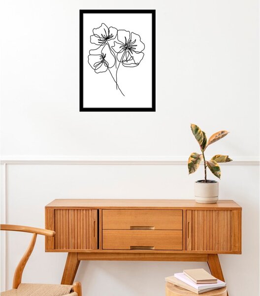 Постер 29x41 cm Black Poppy – Veronika Boulová