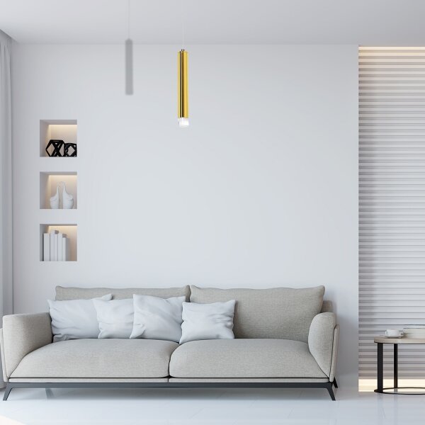 LED полилей на кабел GOLDIE LED/5W/230V златен