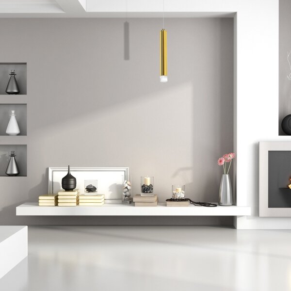 LED полилей на кабел GOLDIE LED/5W/230V златен