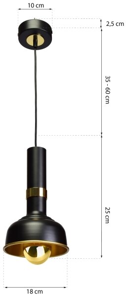 Висящ полилей MARGO 1xLED/5,5W/230V
