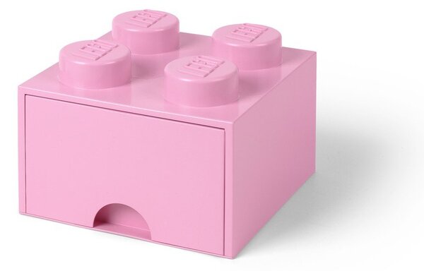 Светлорозова квадратна кутия за съхранение - LEGO®