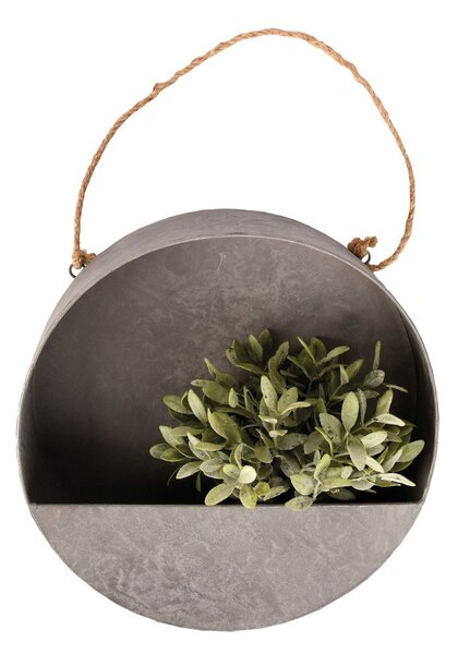 Сива саксия за стена , ø 35 cm - Esschert Design