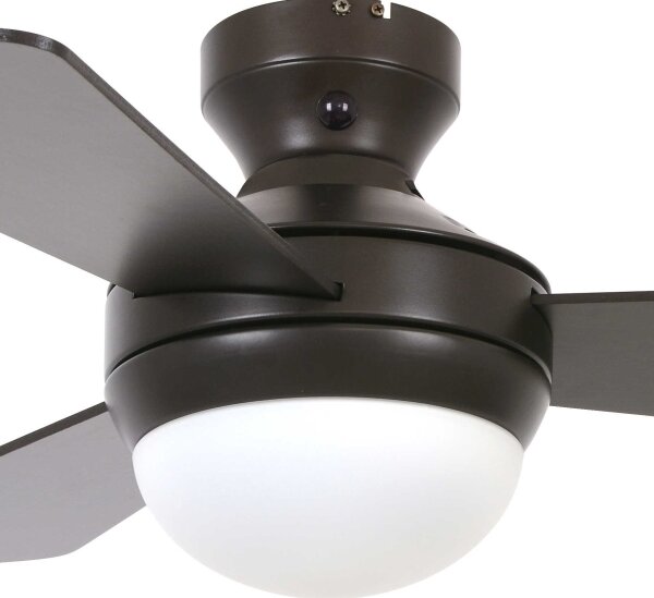 Lucci Air 512311- Вентилатор за таван AIRLIE HUGGER 2xE27/15W/230V дърво/кафяв + д.у