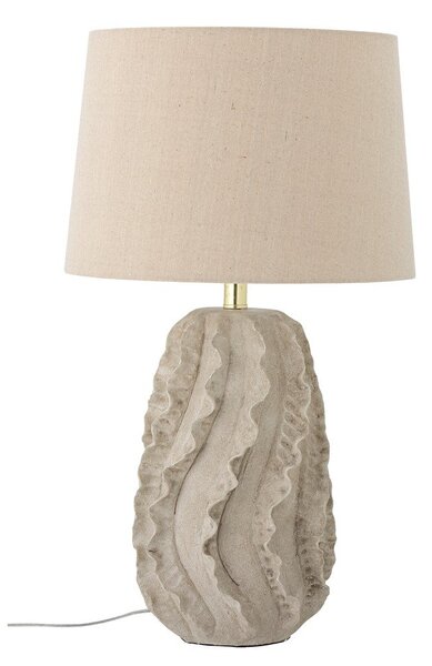 Бежова настолна лампа с текстилен абажур (височина 64 cm) Natika – Bloomingville