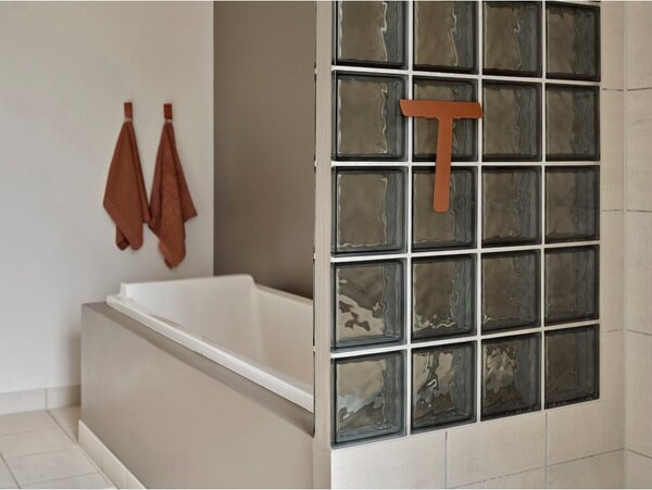 Оранжево-кафява памучна кърпа 50x100 cm Terracotta – Zone