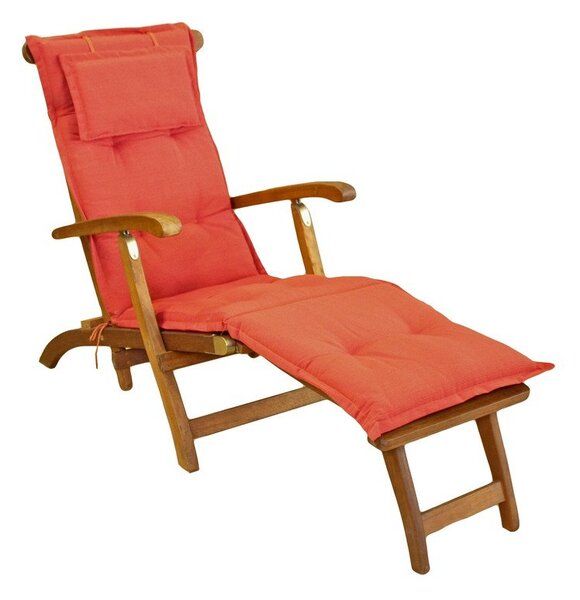 Възглавница за градински стол за шезлонг тухлен 48x175 cm Bristol – Sun Garden