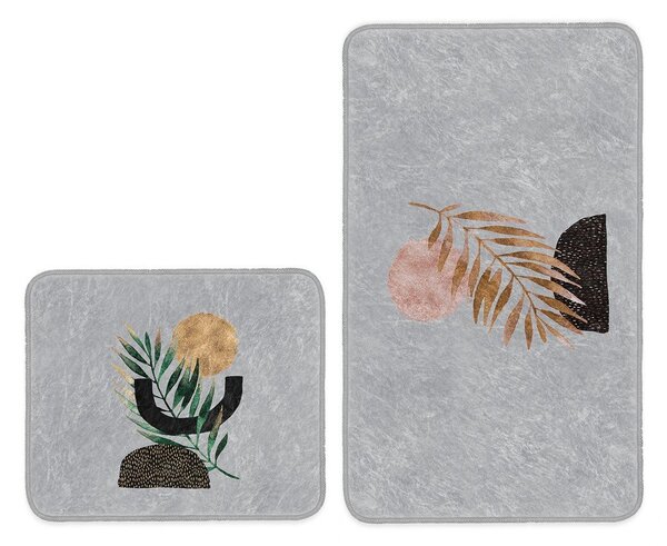 Сиви килими за баня в комплект 2 бр. 60x100 cm – Mila Home