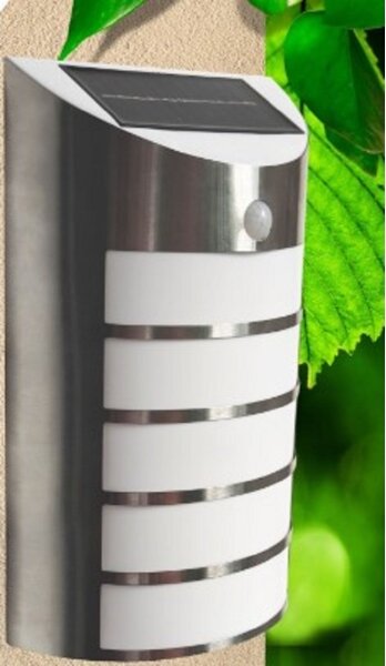 LED соларен стенен фенер SAFFO LED/3,7V 2000 mAh с сензор IP44