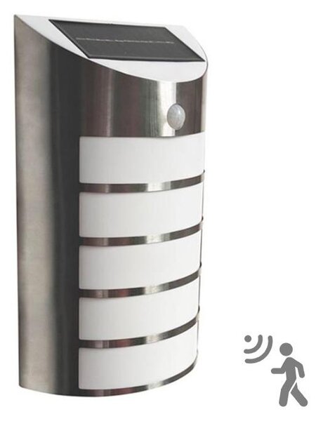 LED соларен стенен фенер SAFFO LED/3,7V 2000 mAh с сензор IP44