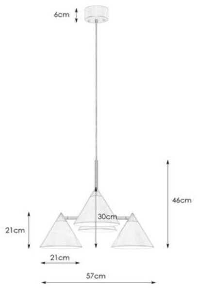 Markslöjd 108077 - Висящ полилей KLINT 4xE14/40W/230V бял