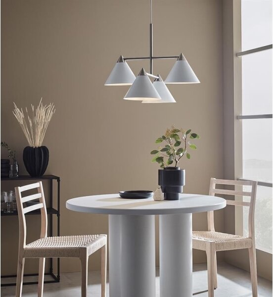 Markslöjd 108077 - Висящ полилей KLINT 4xE14/40W/230V бял