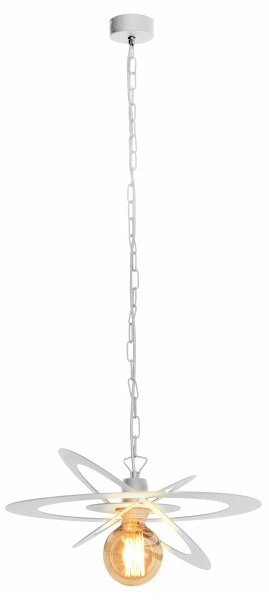 Полилей на верижка STAR 1xE27/15W/230V бяла