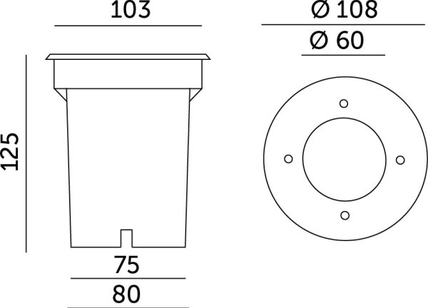 Екстериорна лампа за окачен таван ENTRADA2 1xGU10/50W/230V IP65