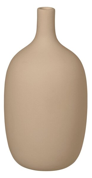 Бежова керамична ваза Nomad, височина 21 cm - Blomus