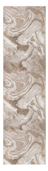 Бежова пътека 80x300 cm Marbled – Flair Rugs