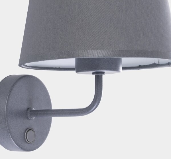 Аплик MAJA 1xE27/15W/230V сив