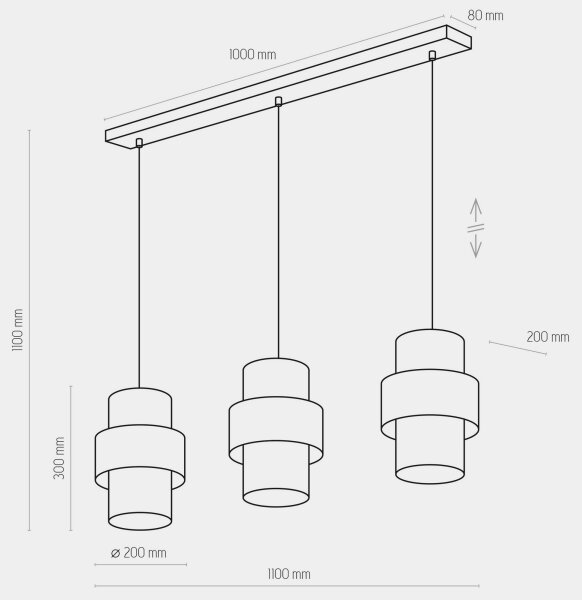 Висящ полилей CALISTO 3xE27/15W/230V златист/черен