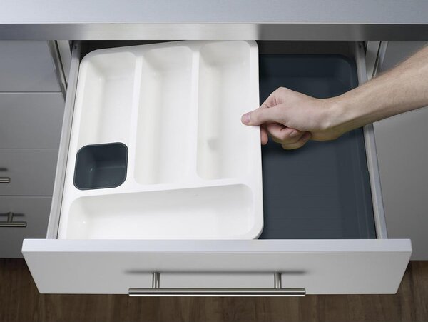 Сиво регулируемо чекмедже за прибори DrawerStore DrawerStore™ - Joseph Joseph