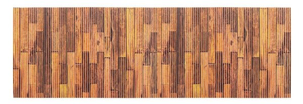 Кафява пластмасова постелка за баня 65x200 cm Lambris - Wenko