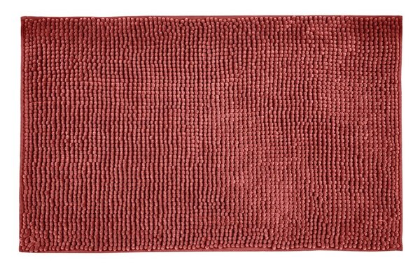 Червена текстилна постелка за баня 50x80 cm Chenille - Allstar