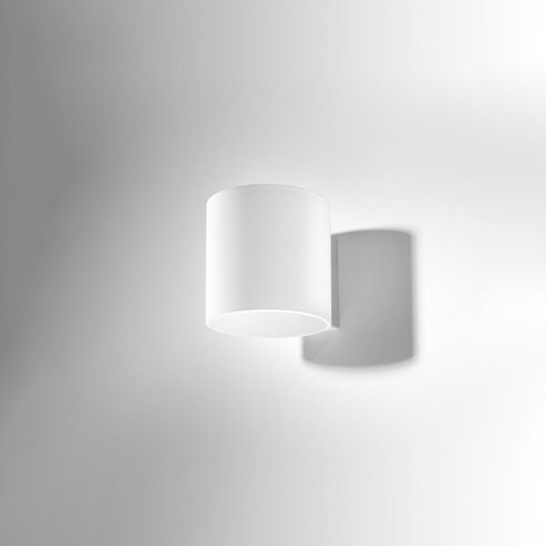 Бяла стенна лампа ø 10 cm Gino – Sollux