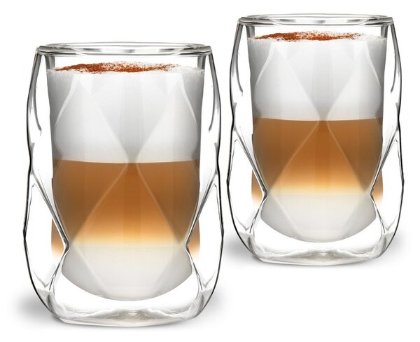 Комплект от 2 чаши за лате с двойна стена, 250 ml Geo - Vialli Design