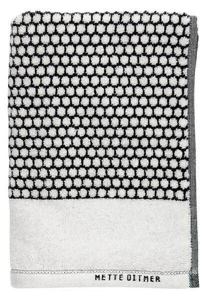 Черно-бяла памучна кърпа 50x100 cm Grid - Mette Ditmer Denmark