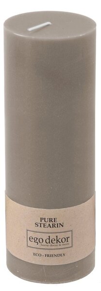 Бежово-кафява приятелска свещ, време на горене 60 ч Eco - Eco candles by Ego dekor