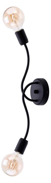 Jupiter 1672 - Стенна лампа LUCE 2xE27/60W/230V черна