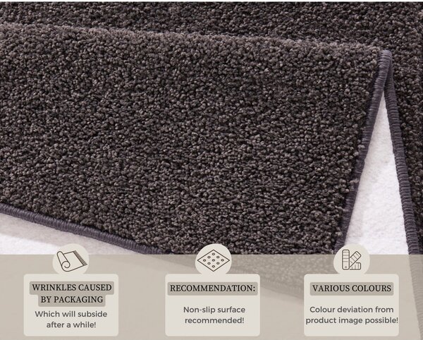 Антрацитна пътека , 80 x 400 cm Pure - Hanse Home