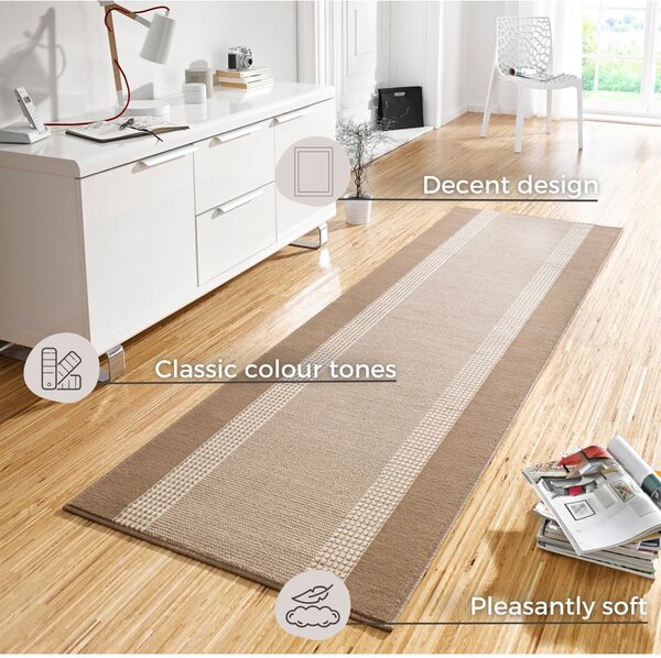 Бежово-кафява пътека , 80 x 200 cm Basic - Hanse Home