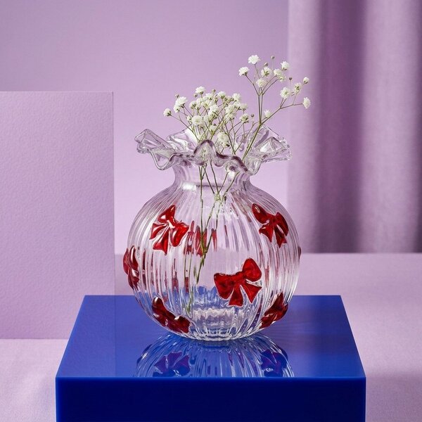 Стъклена ваза (височина 20,5 cm) Halynor – Bizzotto