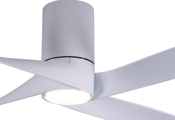Lucci air 213350 - LED Димируем вентилатор RIVIERA 1xGX53/12W/230V бял + д.у