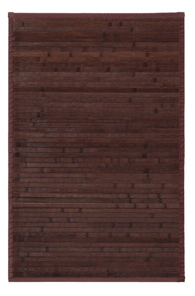 Тъмнокафяв бамбуков килим 60x90 cm - Casa Selección