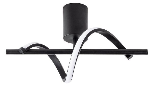 Черно LED осветително тяло за таван 7x41 cm Likma – Opviq lights