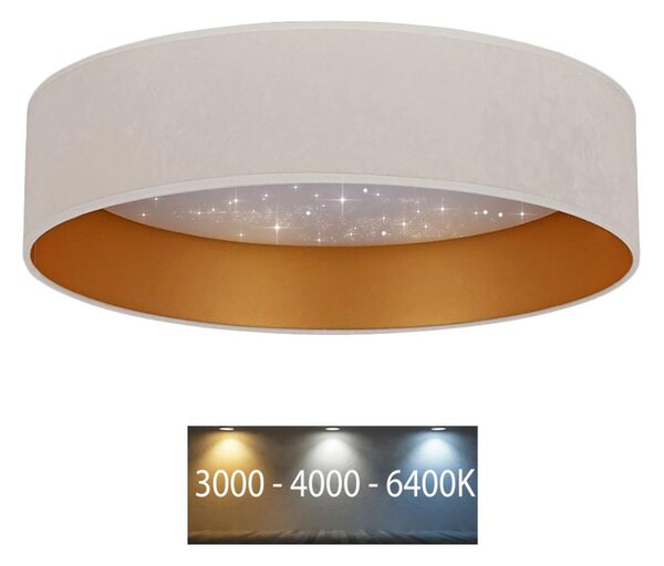 Brilagi - LED Лампа VELVET STAR LED/24W/230V Ø 40 cм кремава/златиста