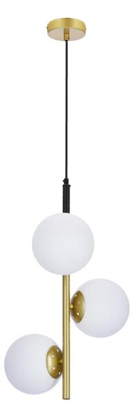 Висящ полилей DUO 3xE14/40W/230V златист/черен