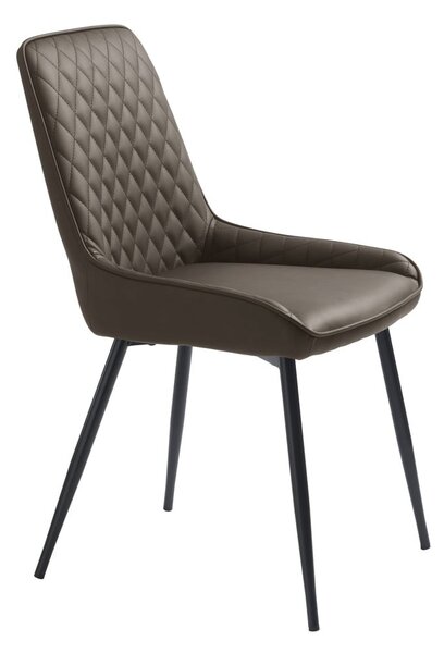 Тъмнокафяв трапезен стол Milton - Unique Furniture