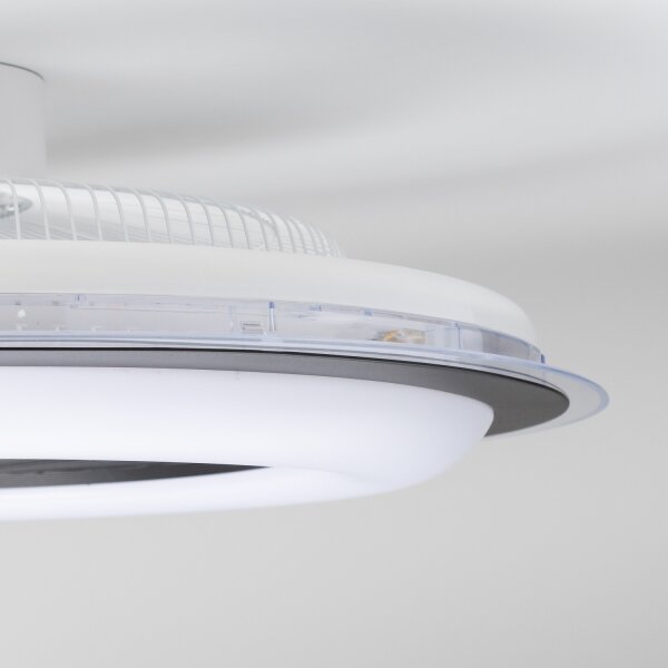 BRILAGI - LED Димируема лампа с вентилатор RONDA LED/48W/230V черен + д.у