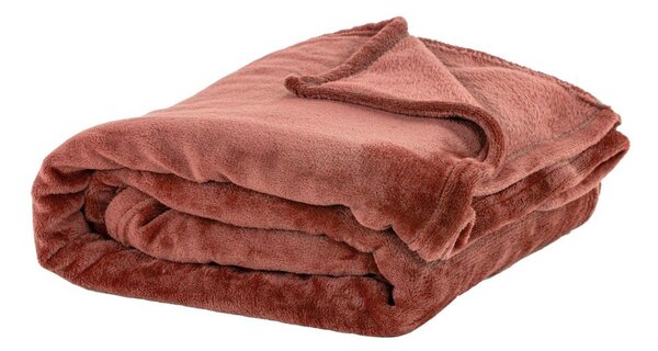 Одеяло от микроплюш в тухлен цвят 130x160 cm Cosy – Tiseco Home Studio